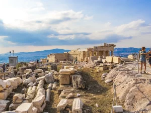 Ancient Acropolis in Athens Greece