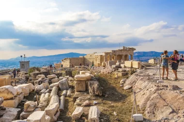 Ancient Acropolis in Athens Greece