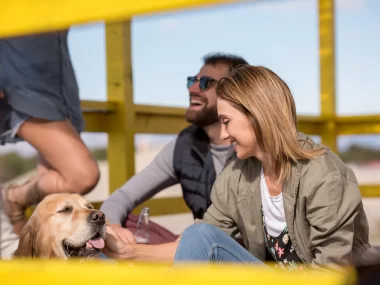 Dog park area at Love's Travel Stop